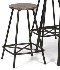 Jedálenská/barová sada WELLINGTON ROUND, stôl priemer 90 cm + 4 stoličky