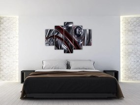Obraz sivej abstrakcie (150x105 cm)