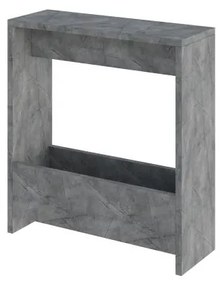 Odkladací stolík Houseland Simpi Lagina - sivý kameň