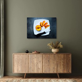 Sklenený obraz broskyne (70x50 cm)