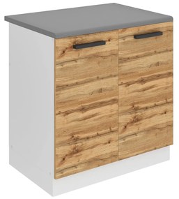 Kuchynská skrinka Belini Premium Full Version drezová 80 cm dub wotan s pracovnou doskou