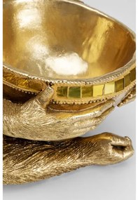 Gorilla Holding Bowl dekorácia zlatá 41cm