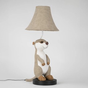Detská stolná lampa Surikata béžová - Eddie