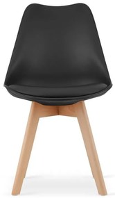 Set 4 stoličiek MARK čierne