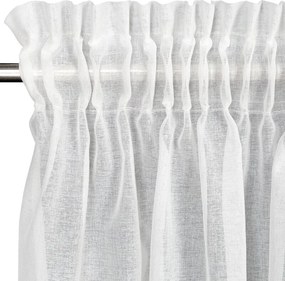 ZÁCLONA MARGO NA PÁSKE 300X270 CM BIELA