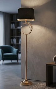 Stojacia lampa Bruxelles 160 cm čierna/zlatá