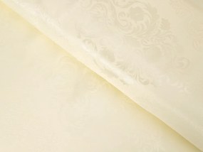 Biante Teflónový oválny obrus TF-104 Svetlo vanilkový zámocký vzor 50x100 cm