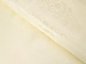 Biante Teflónový štvorcový obrus TF-104 Svetlo vanilkový zámocký vzor 70x70 cm