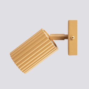 Bodové svietidlo Karbon, 1x zlaté kovové tienidlo, (možnosť polohovania)