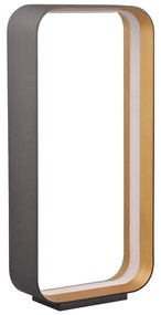 Čierna LED stolová lampa s hlasovým ovládaním/s ovládaním pomocou mobilnej aplikácie s kovovým tienidlom (výška 61 cm) Cizione – CINQUE