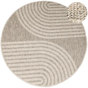 Koberec Patio 5029/178 béžový / hnedý kruh