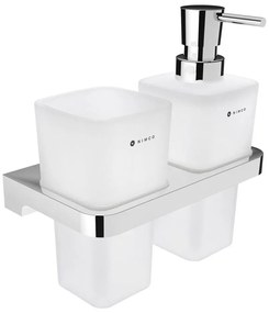 NIMCO MA 2905831H-26 - Nástenný dávkovač mydla a stojan na kefky MAYA 290 ml