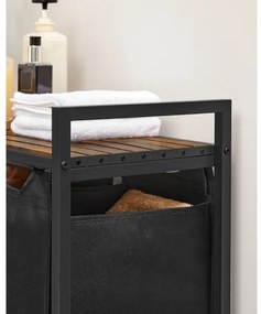 Kôš na bielizeň REX hnedá/čierna