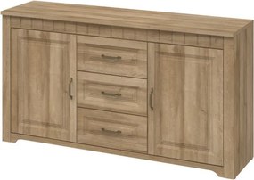 Široká komoda Atik, dub riviera