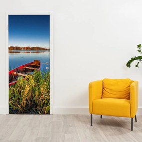 Fototapeta na dvere - Červená pramica (95x205cm)
