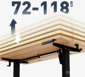 Elektrický výškovo nastaviteľný stôl Mark Adler Leader 6.9 Dub Craft / čierny