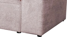 Pohovka John, ružová látka so štruktúrou