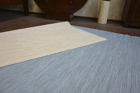 Exteriérový Obojstranný Koberec SIZAL DOUBLE 29201/035 melanž modrý/melanž béž