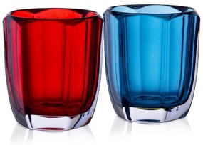 Bohemia Crystal Whisky poháre Lumier Red&Blue 300ml (sada 2 kusov)