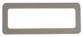 Moderná obdĺžniková vonkajšia nástenná lampa sivá vrátane LED - Prim