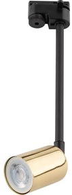 Luster na tyči do lištového systému TOP 1xGU10/10W/230V zlatá/čierna