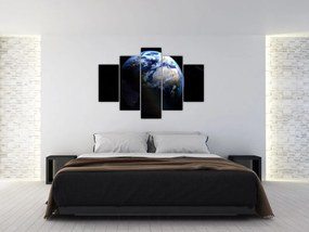 Obraz Zeme a Mesiaca (150x105 cm)