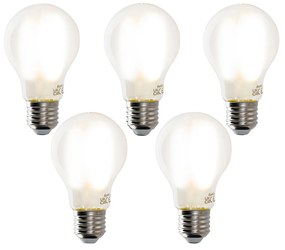 Sada 5 inteligentných LED žiaroviek E27 A60 matné 7W 806lm 1800-4000K