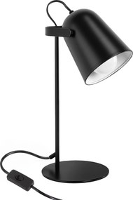 Toolight Toolight, JNH047-1T, kovová stolná lampa s pohyblivým reflektorom, v. 37 cm, 1× E27, čierna, OSW-56239