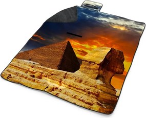 Sablio Plážová deka Pyramidy: 200x140 cm