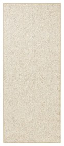 Krémový behúň 80x300 cm Wolly – BT Carpet