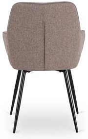 PROXIMA.store - Čalúnená jedálenska stolička MALAGA FARBA: sivá