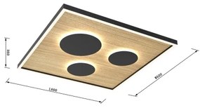 Wofi 9012-306L - LED Stmievateľné stropné svietidlo DIJON LED/40W/230V