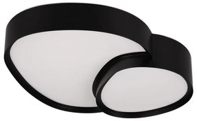 Čierne LED stropné svietidlo 36x43.5 cm Rise – Trio