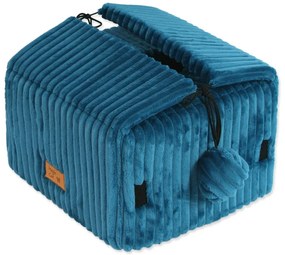 Modrý kukaň pre mačku 40x36 cm Magic Cat Stripe – Plaček Pet Products