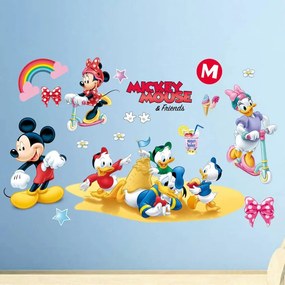 Veselá Stena Samolepka na stenu na stenu Mickey Mouse a káčery