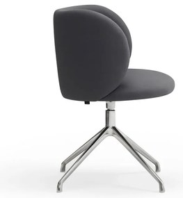 Tmavosivé čalúnené jedálenské kreslo Mogi – Teulat