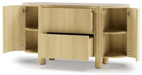 Komoda Segretto 160 cm travertin/dub přírodní