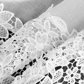 ZÁCLONA NA PÁSKE ARTEMIDA 400X160 CM BIELA