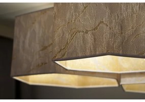 Duolla - Prisadený luster ROLLER TRIO HEX 3xE27/15W/230V biela/zlatá