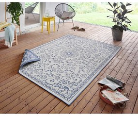 Modro-krémový vonkajší koberec NORTHRUGS Leyte, 200 x 290 cm