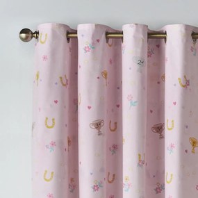 Krémový detský záves 2 ks 168x183 cm Happy Horses – Catherine Lansfield