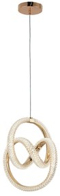 Toolight Toolight, LED závesné svietidlo 24W, 4000K, G068-CP, zlatá, OSW-08665