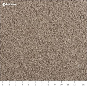 Hnedý taburet z textílie buklé Miuf – Miuform