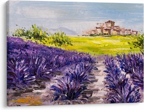 Obraz - Provance, Francúzsko, olejomaľba (70x50 cm)