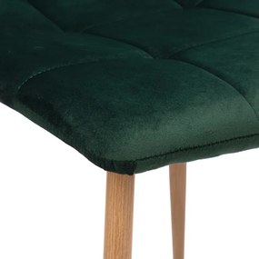 Jedálenská stolička MONTANA zamatová, tmavozelená
