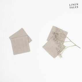 Béžové látkové obrúsky v súprave 4 ks - Linen Tales