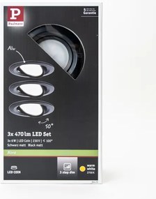 Paulmann 94472 - SADA 3xLED/6W IP23 Stmievateľné kúpeľňové svietidlo NOVA 230V