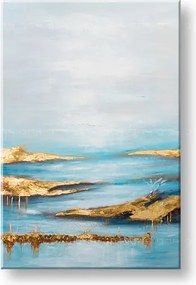 Maľovaný obraz na stenu ABSTRAKT  80x120 cm