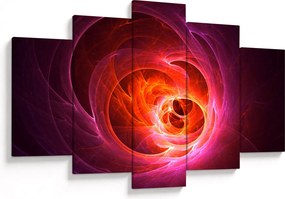 Moderný obraz ružovej abstrakcie (150x105 cm)