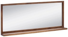 furniture-nabytek.cz - Masívne kúpeľňové zrkadlo Sydney dark II z akáciového dreva, lakované, hnedé – 138×60 cm